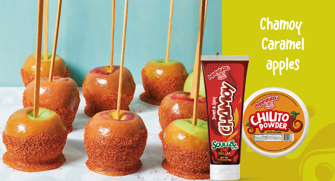 Chamoy Caramel Apples – Marranadas