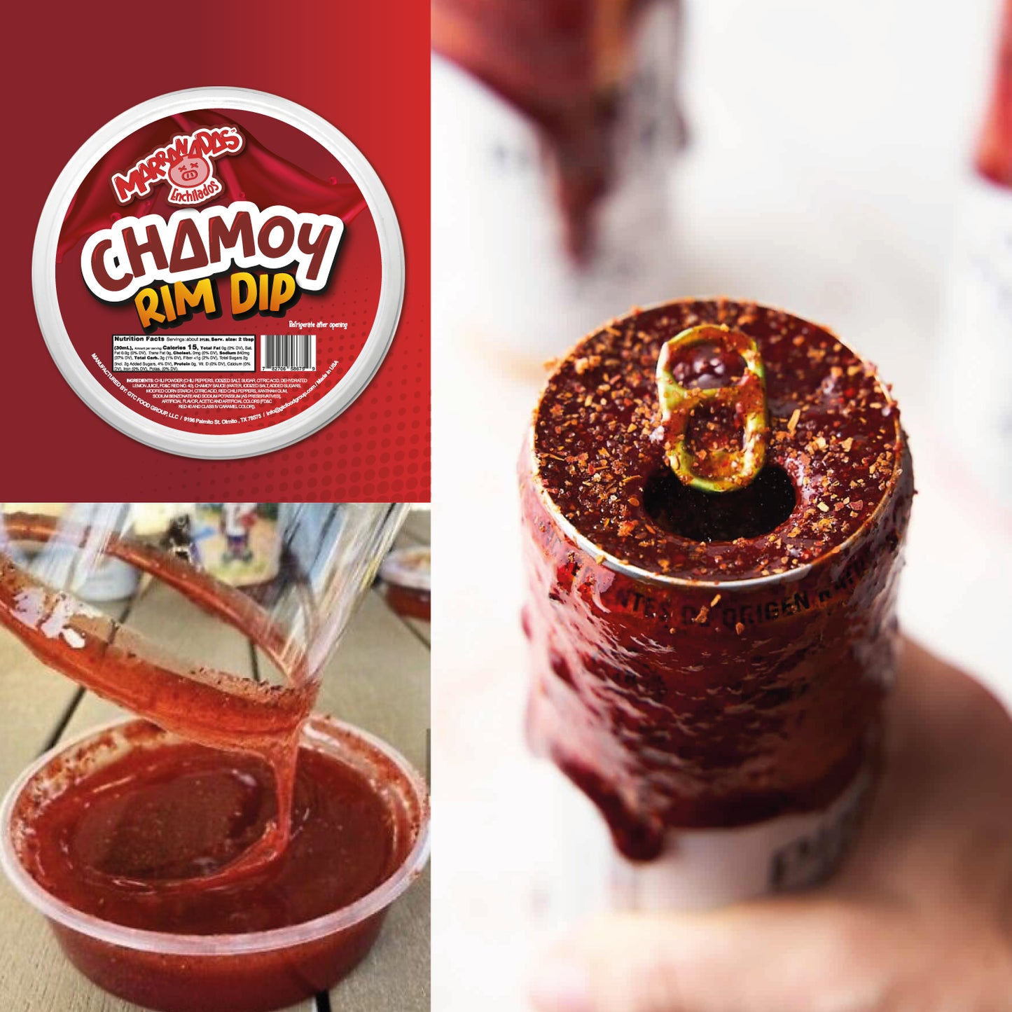 Chamoy Rim Dip Sweet and Spicy Cup Dressing